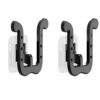 YLVUSA Slipper Rack No Punch Bathroom Simple Slipper Hook Toilet Shoe Rack Wall Mounted Bedroom Neat Locker Shoe Rack (Black, 2pcs)