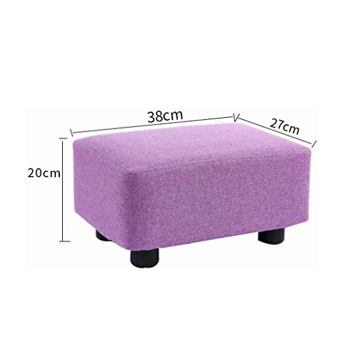 LUKEO Solid Wood Stool Removable Chair Fashion Sofa Stool Fabric Bench Adult Round Stool Shoe Bench (Color : 3-pack)
