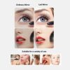 MIQU Makeup Mirror with lights,Magnifying Lighted Led Mirror, Tri-Fold 1/2/3X Magnification,Free Standing Mirror for Bathroom Counter top, Dressi