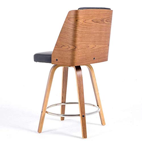 SDFGH Counter Stool with Back, Perfect for Pub and Kitchen Island Bar Stools