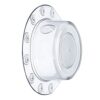 GreeSuit Bathtub Overflow Drain Suction Cover/Plug for Deep Water Baths, Deep Bath Drain Cover Adds Inches of Tub Water for Warmer and Comfortabl