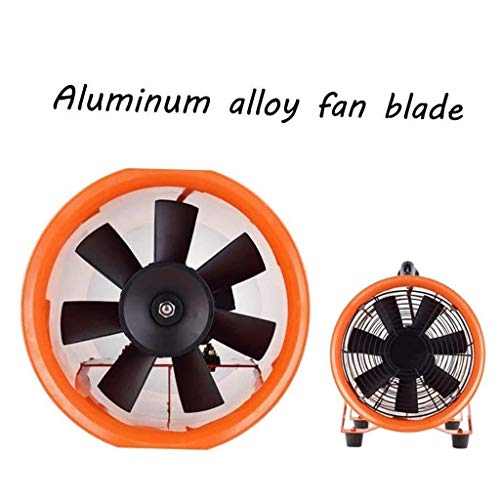 RJSODWL Portable Flow Fan,Sealed Motor Industrial Axial Air Mover, Blower, Dust Removal Fan Industry 12 In