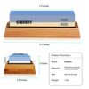 Whetstone Sharpening Stone Kit Dual Sided 1000/6000 Grit Professional Whetstone Knife Sharpener Stone Wet Stone Set Nonslip Bamboo Base Angle Gui