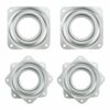 4 Pcs 3 Inch Lazy Susan Turntable Bearings, Square Rotating Swivel Bearing Plate with 150 Pound Capacity for Bar Stools, Chairs, Spin Furniture,