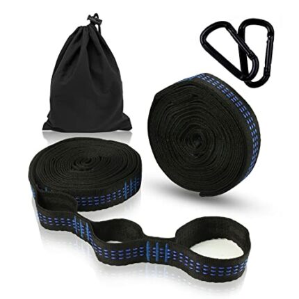 2 Pcs Hammock Swing Straps with 10 Ft Long 16 Holes Adjustable, Holds 880 Lbs Suitable for Tree Swing and Hammocks, Sturdy and Easy Hanging Rope