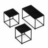 Furinno Camnus Modern Living Room Table Set with One Coffee Table and Two Side Tables, French Oak Grey
