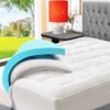 ELEMUSE Memory Foam Mattress Topper for Back Pain Relief-Mattress Topper Double Bed with Washable Cover, with OEKO-TEX & CertiPUR-US (Double Size