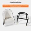 dining chair Kitchen Dining Room Furniture Chairs Pu Leather Dining Chairs Set Of 4 Modern Kitchen Side Chairs With Metal Feet Waterproof Oilproo