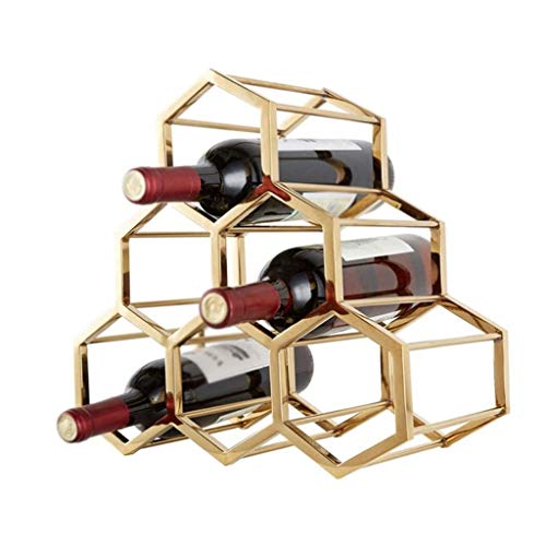 CZDYUF Wine Rack Decoration, European Iron Wine Rack, Nordic Creative Wine Rack, Stainless Steel