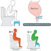 Ossian Toilet Squatting Stool - Universal Compact Non-Slip Easy Wipe Clean Bathroom Posture Correcting Step Stool Aid for Constipation Haemorrhoi