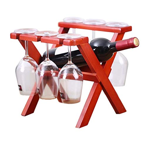 CZDYUF Solid Wood Wine Rack, Nordic Creative Minimalist Home Living Room Cup Holder