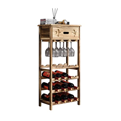 Yalych Home Kitchen Wine Racks Paulownia Wine Rack Decoration, Creative Wine Holder, Solid Wood Display Rack, Wine Bottle Racks for Home Living R
