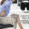 EDS Seat Cushion for Office Chair Memory Foam Coccyx Pain Relief Cushion Pillow for Back Support Non-Slip Seat Pad for Office Desk, Gamming Chair