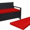 A ATH COLLECTION 100% Waterproof 2 3 4 Seater Indoor & Outdoor Bench Cushion Seat Pads for Lawn & Garden, Patio, Office, Coffee Shop with Removab