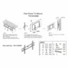 TAHA ® TV Wall Bracket Mount Tilt 32-70 Inch LED OLED TVs MAX VESA 600x400mm..