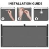 Sunnylaxx Balcony Privacy Screen 90x300 cm Fence Screen for Balcony and Patio, Balcony Cover, PES(170g/㎡) Water-Repellent Wind Protection, with R