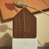 Zwitscherbox Wood Zwitscherbox, Walnut/Black,11 x 12 x 3 cm
