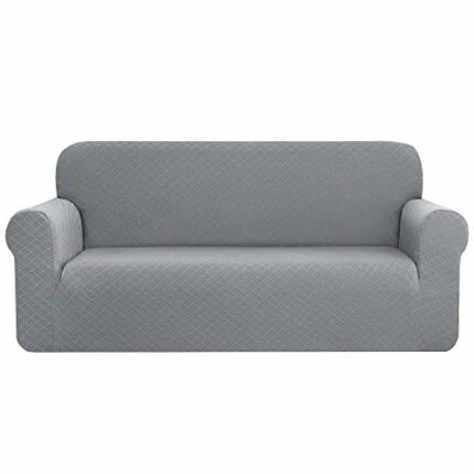 CHUN YI 1 Piece Rhombus Sofa Covers Stretch Fabric Settee cover Furniture Protector for Loveseat, 2 seater Sofa Slipcover for Living Room, Polyes