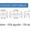 Martina Home Mejico - Elastic Sofa Cover 3 Plazas, 180 a 240 cm de ancho grey