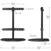 ONKRON Universal Swivel Table Top TV Stand for 32-65 Inch LED LCD Flat or Curved Screen TVs up to 35 kg - Tempered Glass TV Stand Base - Height A