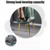 dining chair Kitchen Dining Room Furniture Chairs Dining Chairs Set Of 2 PU Leather Seat With Metal Legs And Backrest Living Room Reception Chair