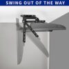 VIVO Manual Flip Down Ceiling Mount for 13 to 27 inch Flat Screens, Folding Tilt Pitched Roof and Under Cabinet Mounting for LCD TV and Monitors,