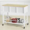 EYHLKM Kitchen Trolley Cart Kitchen Storage Trolley with 5 Drawers and Storage Shelf
