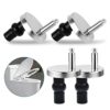 2 Pack Quick Release Toilet Seat Fittings, Seat Top Hinges, Soft Close Toilet Seat Fixing Kitfor WC Toilet Blind Holes