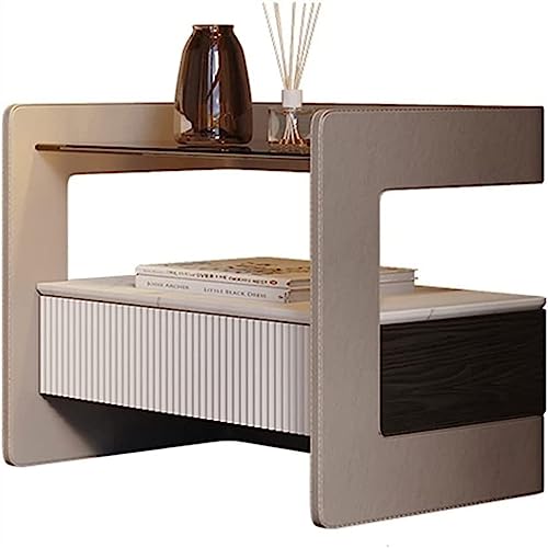 Leather Cloakroom Drawer Nightstands Creative Household Furniture Bedside Tables Simple Modern Study Smart Storage Cabinets