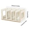 Liummrcy Folding Wooden CD Rack DVD Rack Book Rack CD Stand DVD Stand CD Storage Shelf,Wooden CD Rack Desktop Book Storage Shelf Stand 4 Sections