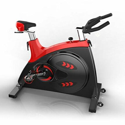 NXYJD Mute Leather Belt Commercial Exercise Bike Sports Fitness Bike Household Exercise Bike Gym Only Bicycle