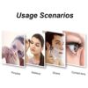 Bathroom mirror Backlit LED Illuminated, Wall Mounted Frameless Vanity Mirror With Touch Switch, IP44 Waterproof