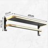 HIGOH Towel Racks, Bathroom Towel Rack Wall Mounted Towel Holder,Bathroom Towel Rack,Space Aluminum Bath Towel Shelf,Wall Mounted Light Hardware