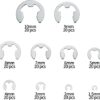200 Pcs U-Clip Circlip Assortment Kit, Stainless Steel U-Clips Set, 10 Sizes Internal & External Snap Retaining Rings - M1.5/M2/M3/M4/M5/M6/M7/M8
