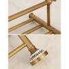 HIGOH Towel Racks, Bathroom Towel Rack Wall Mounted Towel Holder,Antique Bathroom Accessories,Brass Towel Holder,Towel Rack Holder,Wall Mounted B