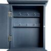 Dark Grey Key Cabinet - keyhole window