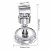 Shower Hand Held Holder Adjustable Suction Cup Shower Head Holder Universal Mounting Bracket Plastic ABS with Chrome Polished for Marble Glass Me