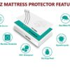 SHEZ Terry Towel Waterproof Mattress protector, Mattress Topper, 30CM Mattress protector, Fitted Sheet, Anti-Allergy, Anti-Bed bugs, Anti-Dust Mi