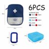 2 Portable Medicine Storage Bags, First Aid Kit for Travel Camping Home Office, Mini Portable Medicine Bag, 2 Cross Medicine Boxes, Pill Storage
