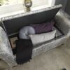 Verona Crushed Velvet Window Seat (Grey)
