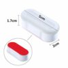 8 Pieces Toilet Seat Buffers Universal Seat Replacement Bumpers with Strong Adhesive