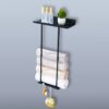 Wall Towel Rack for Rolled Towels, Wall Mounted Stainless Steel Bathroom Organizer, Bath Towel Holder Wall Towel Rack for Rolled Towels, for Mode