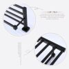 Towel Rack Wall Mounted Stainless Steel Double Layer Towel Shelf Bathroom Towel Rail Black Painted Surface Rustproof Towel Hanger Drilling Instal