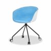 EYHLKM Case for Dining Chair, Study Chair, Fabric, Balcony, Leisure Backrest, Handrail, Metal, for Negotiations (Color : Argento)
