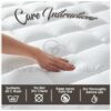 Quilted Mattress Topper King Size 10cm Deep | Hotel Quality King Size Mattress Topper 4 Inch Thick with Elastic Corner Straps | Hypoallergenic &