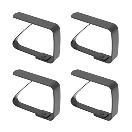 HERCHR Table Cloth Clip,4Pcs Table Cover Clips,Stainless Steel Table Cloth Clips for Outside Table,Adjustable Table Cover Clamps Table Cloth Hold