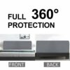 Zoey's store Nordic Style Stretch Back Cover for Headboards - Curved Leather Wood Protector Cover - 5ft x 2.6ft
