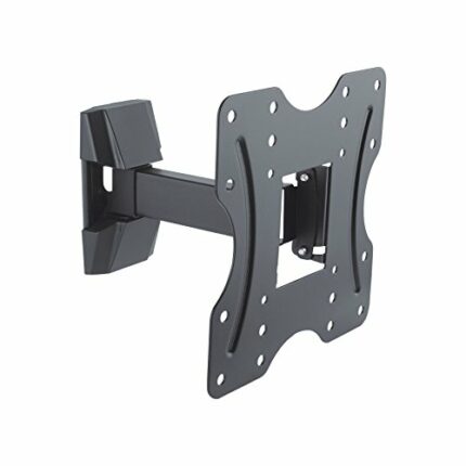 PureMounts PM-FM10-200 Wall Mount for TV Devices with Dimensions 58-107 cm (23-42 inches), Tilt: -10° to 3°, Swivel Mounted, Max. Weight Supporte