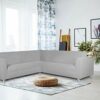 Italian Bed Linen Dahlia Corner Sofa Cover, 92% polyester + 8% elastometer, Brown