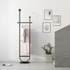 Clothes rack and hat rack Articles For Daily Use Retail Display Clothing Rack,Metal Clothing Store Hanger Storage Shelves,Clothing Store Floor Ha